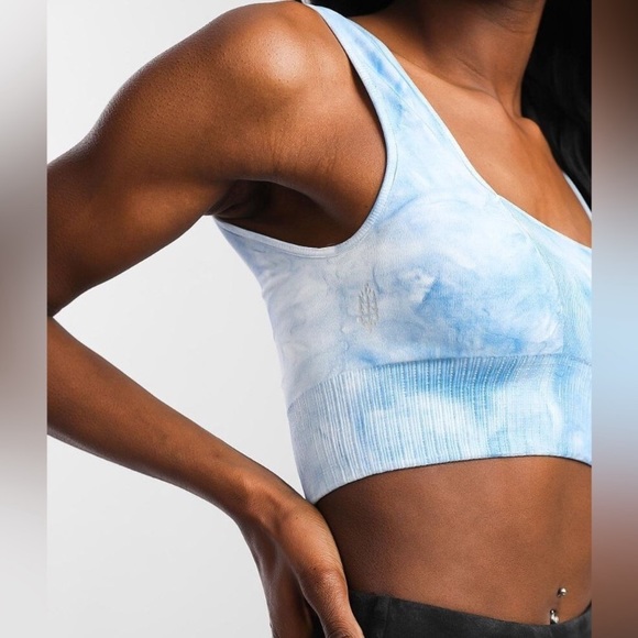 NWOT Free People Movement Good Karma Bra in Aurora Blue, Size XS/S. - Picture 2 of 5